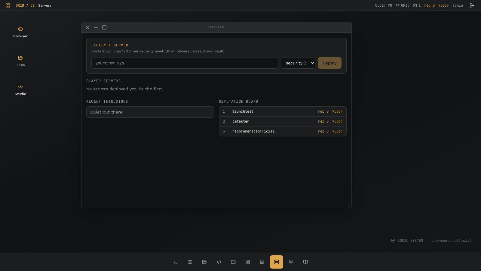Servers app